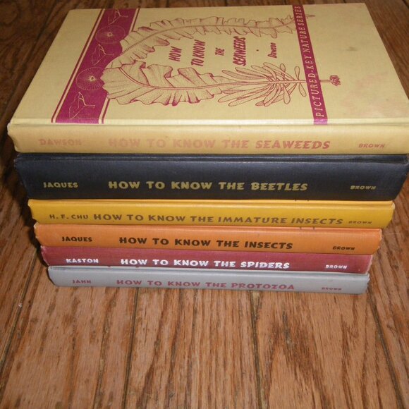 6 Vintage 1940's-50's Pictured-Key Nature Series Hardback Textbooks How to Know - Picture 6 of 7